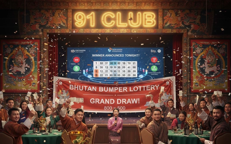 bhutan bumper lottery at 91 Club image